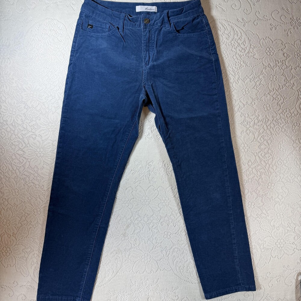 KanCan Corduroy Jegging Pants Juniors 7/27 Blue Skinny Stretch Casual Winter